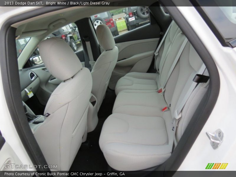 Bright White / Black/Light Diesel Gray 2013 Dodge Dart SXT