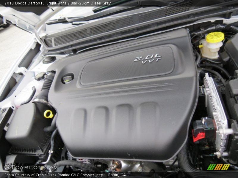 Bright White / Black/Light Diesel Gray 2013 Dodge Dart SXT