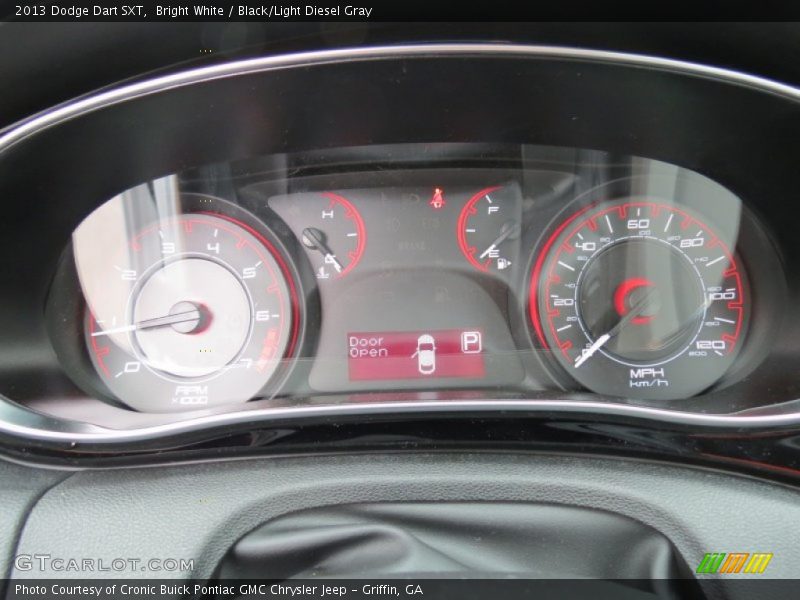 Bright White / Black/Light Diesel Gray 2013 Dodge Dart SXT