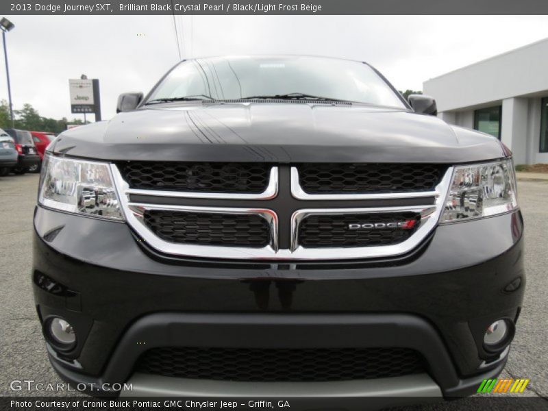 Brilliant Black Crystal Pearl / Black/Light Frost Beige 2013 Dodge Journey SXT