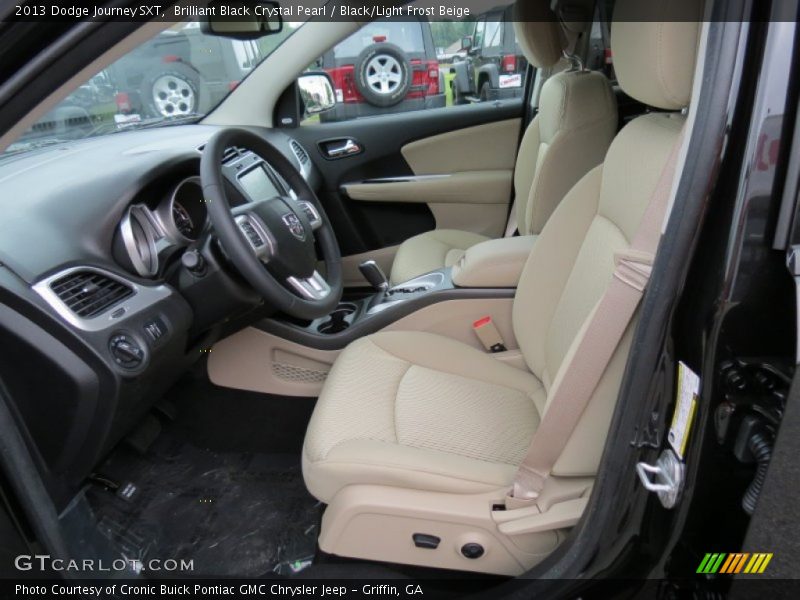 Brilliant Black Crystal Pearl / Black/Light Frost Beige 2013 Dodge Journey SXT