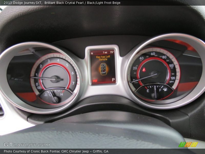 Brilliant Black Crystal Pearl / Black/Light Frost Beige 2013 Dodge Journey SXT