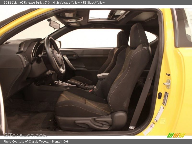 Front Seat of 2012 tC Release Series 7.0