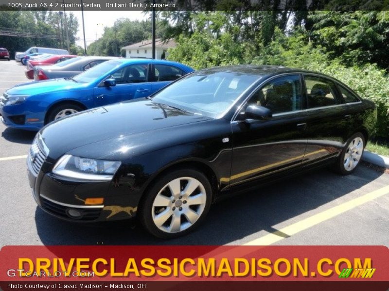 Brilliant Black / Amaretto 2005 Audi A6 4.2 quattro Sedan