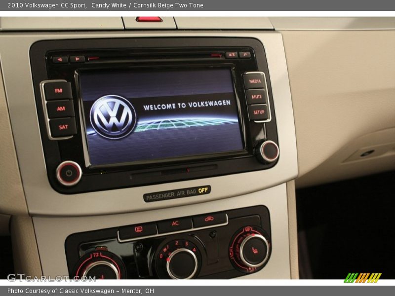 Candy White / Cornsilk Beige Two Tone 2010 Volkswagen CC Sport