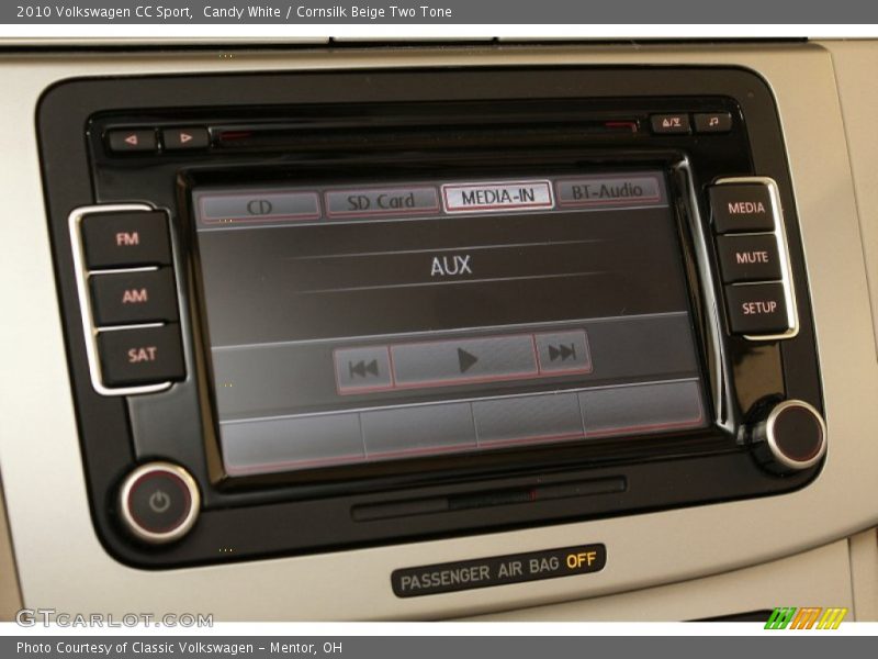 Candy White / Cornsilk Beige Two Tone 2010 Volkswagen CC Sport