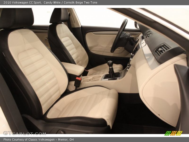  2010 CC Sport Cornsilk Beige Two Tone Interior