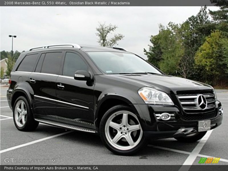 Obsidian Black Metallic / Macadamia 2008 Mercedes-Benz GL 550 4Matic