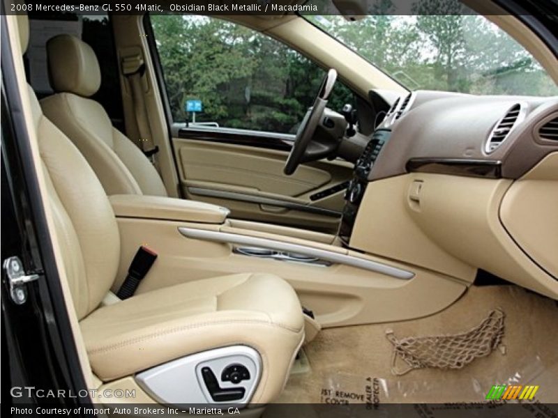 Obsidian Black Metallic / Macadamia 2008 Mercedes-Benz GL 550 4Matic