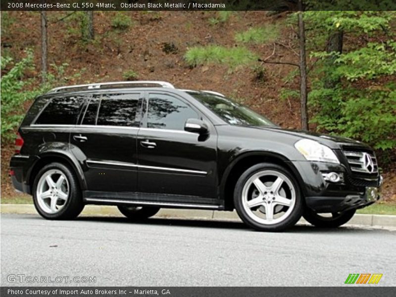 Obsidian Black Metallic / Macadamia 2008 Mercedes-Benz GL 550 4Matic