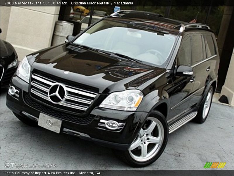 Obsidian Black Metallic / Macadamia 2008 Mercedes-Benz GL 550 4Matic