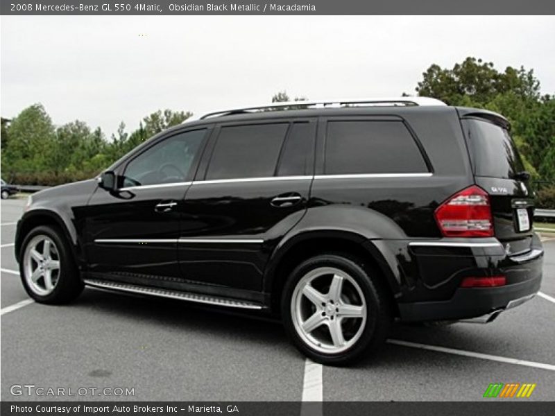 Obsidian Black Metallic / Macadamia 2008 Mercedes-Benz GL 550 4Matic