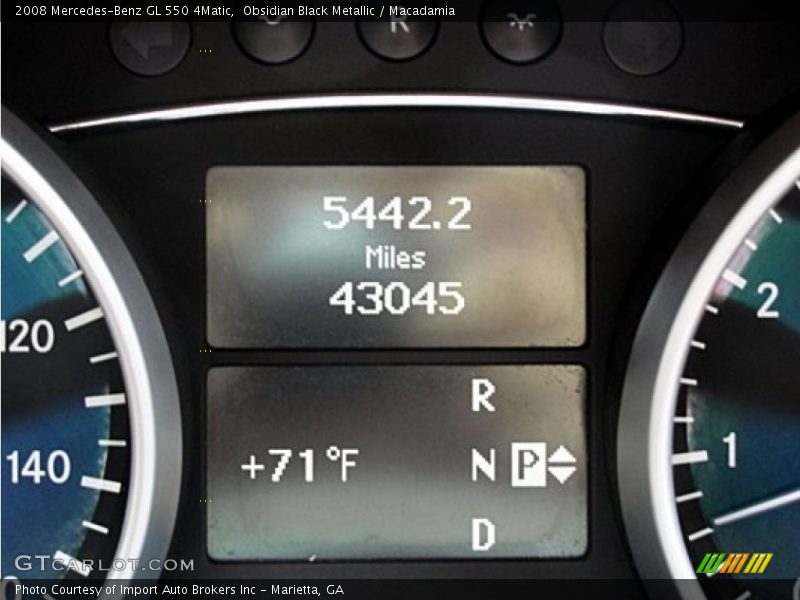 Obsidian Black Metallic / Macadamia 2008 Mercedes-Benz GL 550 4Matic