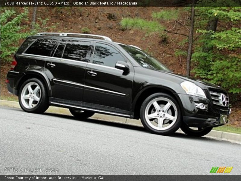 Obsidian Black Metallic / Macadamia 2008 Mercedes-Benz GL 550 4Matic