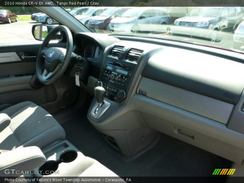 Tango Red Pearl / Gray 2010 Honda CR-V EX AWD