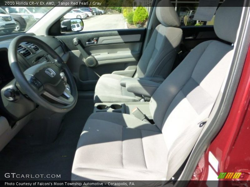 Tango Red Pearl / Gray 2010 Honda CR-V EX AWD