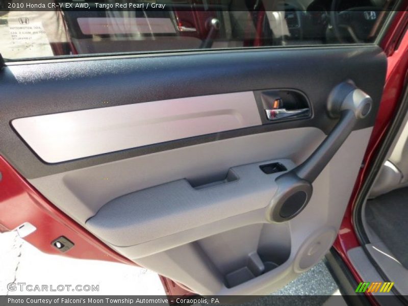 Tango Red Pearl / Gray 2010 Honda CR-V EX AWD