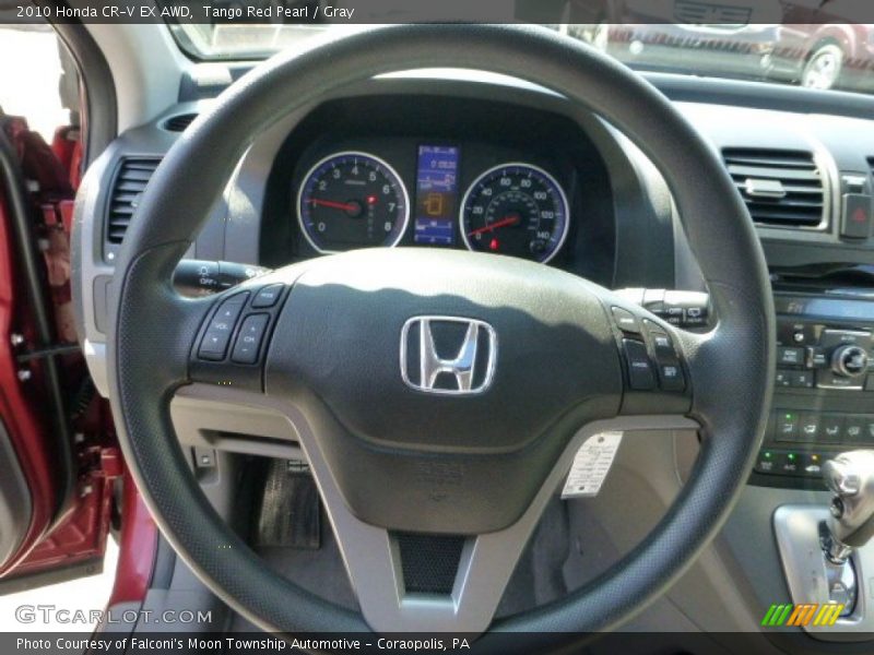 Tango Red Pearl / Gray 2010 Honda CR-V EX AWD