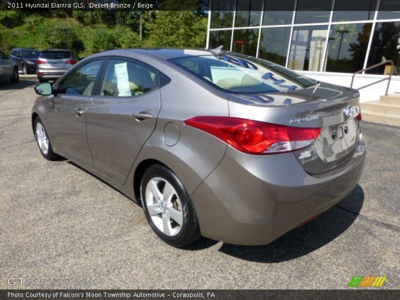 Desert Bronze / Beige 2011 Hyundai Elantra GLS