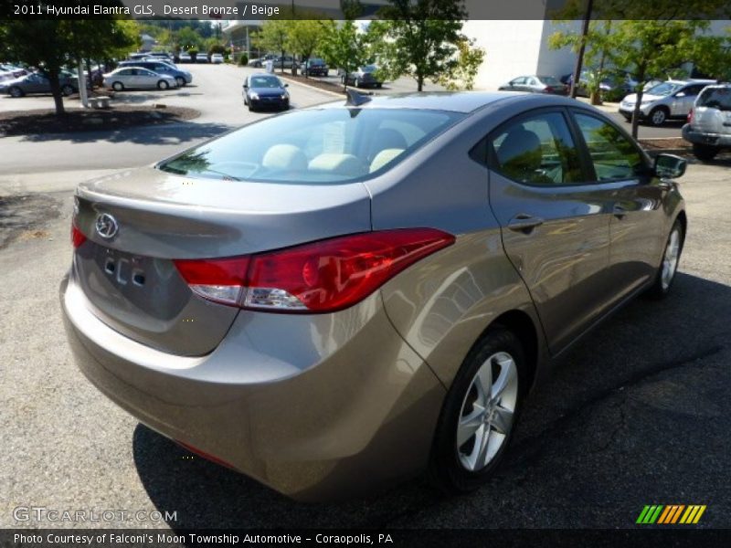 Desert Bronze / Beige 2011 Hyundai Elantra GLS