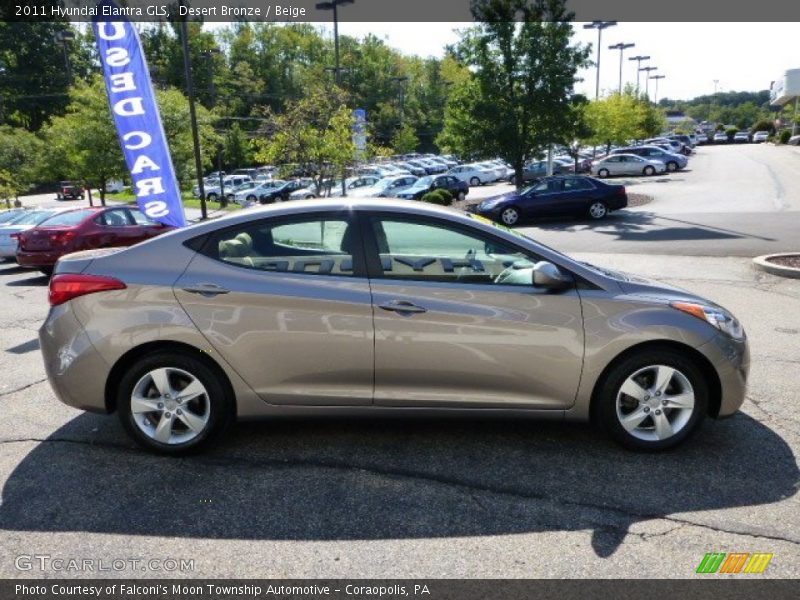 Desert Bronze / Beige 2011 Hyundai Elantra GLS