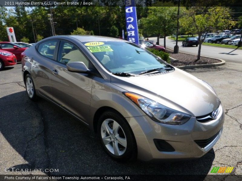Desert Bronze / Beige 2011 Hyundai Elantra GLS