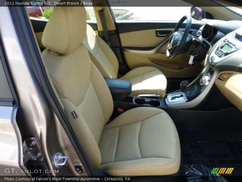 Desert Bronze / Beige 2011 Hyundai Elantra GLS