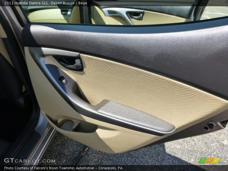 Desert Bronze / Beige 2011 Hyundai Elantra GLS