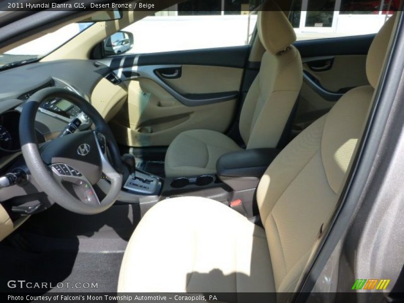 Desert Bronze / Beige 2011 Hyundai Elantra GLS