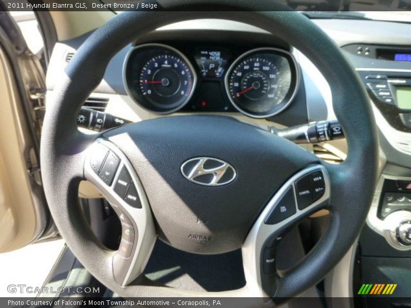 Desert Bronze / Beige 2011 Hyundai Elantra GLS