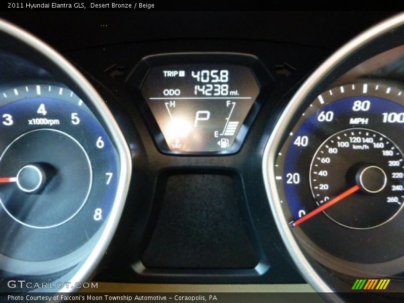 Desert Bronze / Beige 2011 Hyundai Elantra GLS
