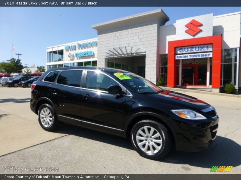 Brilliant Black / Black 2010 Mazda CX-9 Sport AWD