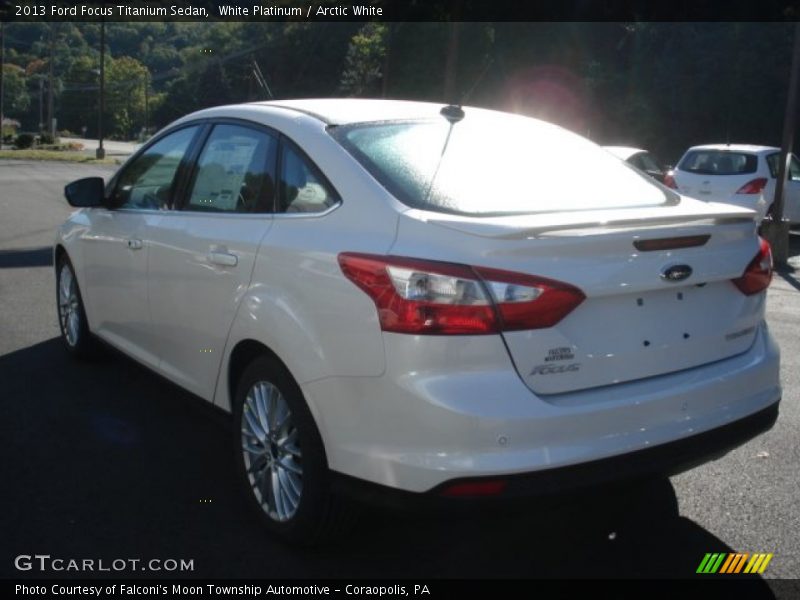 White Platinum / Arctic White 2013 Ford Focus Titanium Sedan