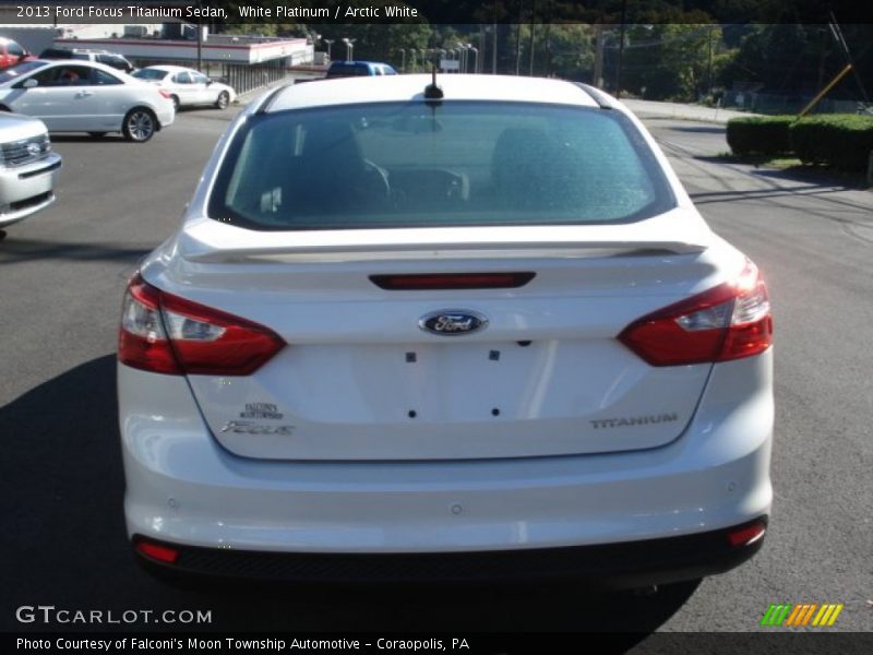 White Platinum / Arctic White 2013 Ford Focus Titanium Sedan
