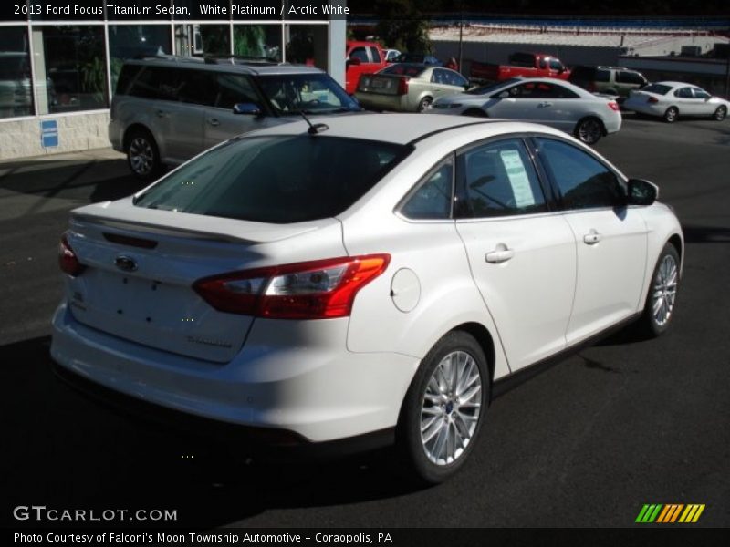 White Platinum / Arctic White 2013 Ford Focus Titanium Sedan