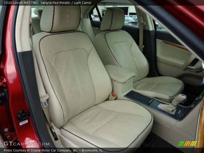 Sangria Red Metallic / Light Camel 2010 Lincoln MKZ FWD