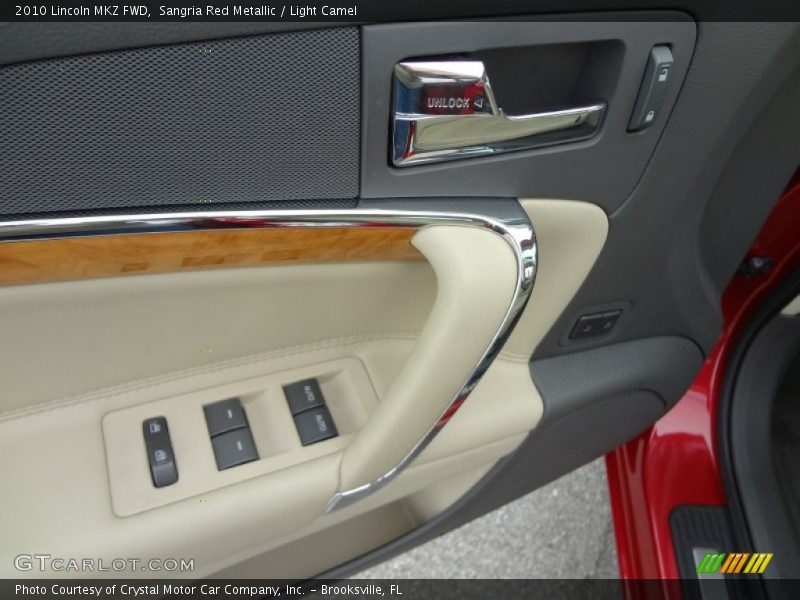 Sangria Red Metallic / Light Camel 2010 Lincoln MKZ FWD