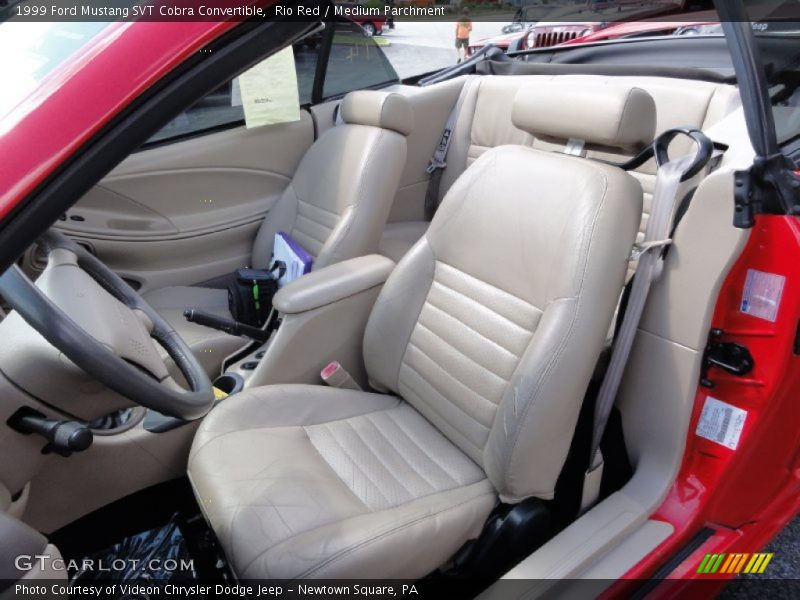 Front Seat of 1999 Mustang SVT Cobra Convertible
