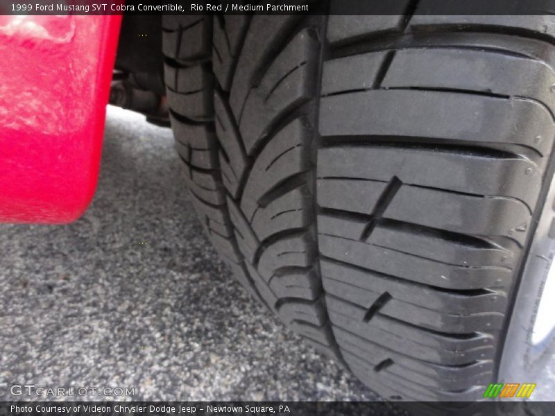 Rio Red / Medium Parchment 1999 Ford Mustang SVT Cobra Convertible