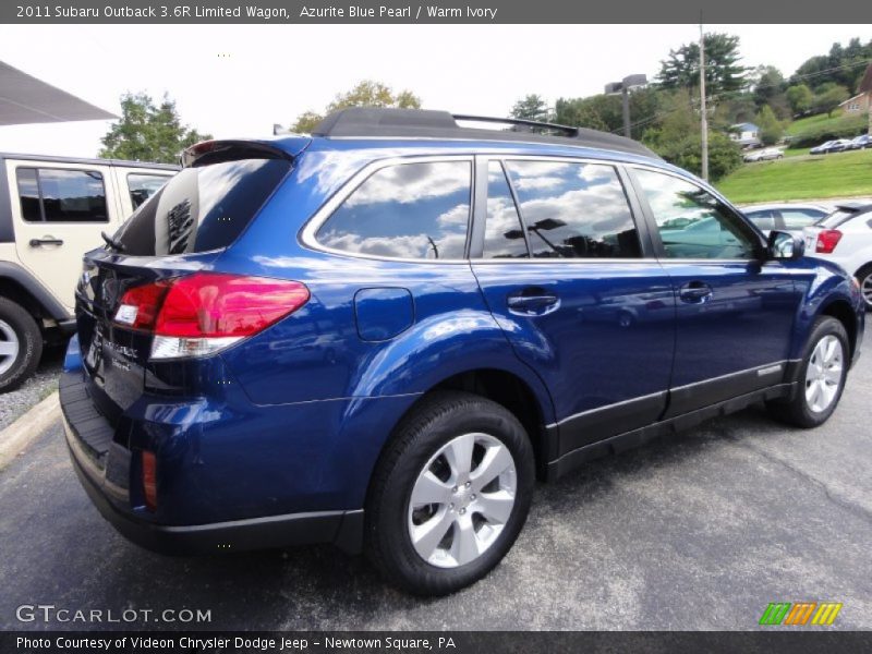Azurite Blue Pearl / Warm Ivory 2011 Subaru Outback 3.6R Limited Wagon