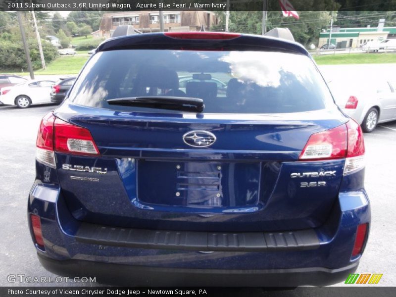 Azurite Blue Pearl / Warm Ivory 2011 Subaru Outback 3.6R Limited Wagon