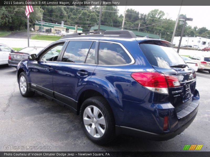 Azurite Blue Pearl / Warm Ivory 2011 Subaru Outback 3.6R Limited Wagon