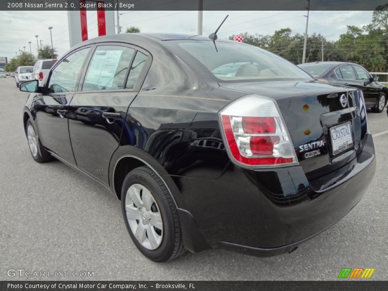 Super Black / Beige 2008 Nissan Sentra 2.0