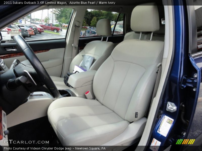 Azurite Blue Pearl / Warm Ivory 2011 Subaru Outback 3.6R Limited Wagon