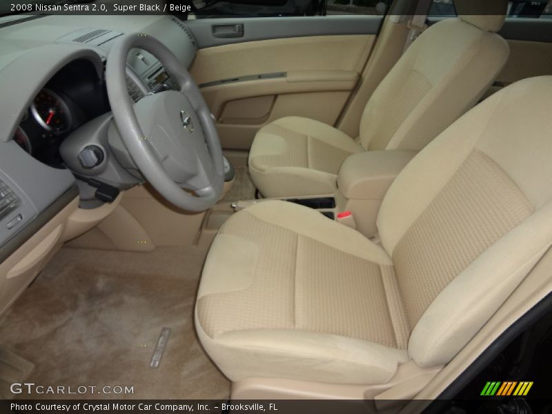 Super Black / Beige 2008 Nissan Sentra 2.0