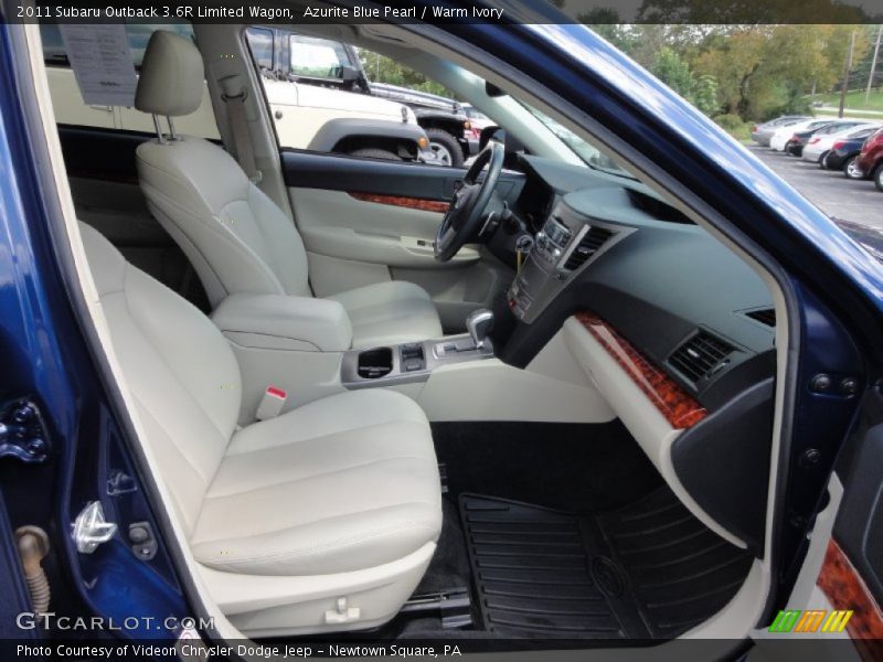 Azurite Blue Pearl / Warm Ivory 2011 Subaru Outback 3.6R Limited Wagon