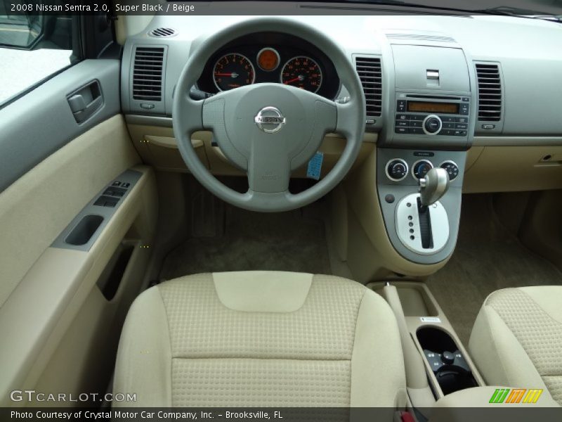 Super Black / Beige 2008 Nissan Sentra 2.0