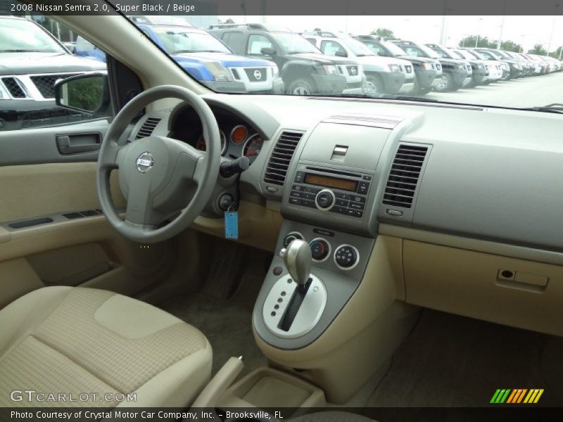 Super Black / Beige 2008 Nissan Sentra 2.0