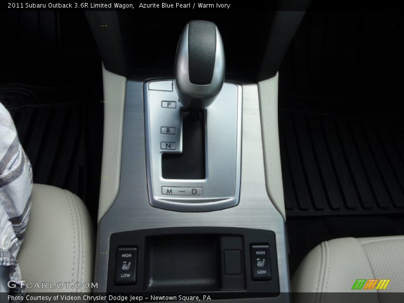Azurite Blue Pearl / Warm Ivory 2011 Subaru Outback 3.6R Limited Wagon