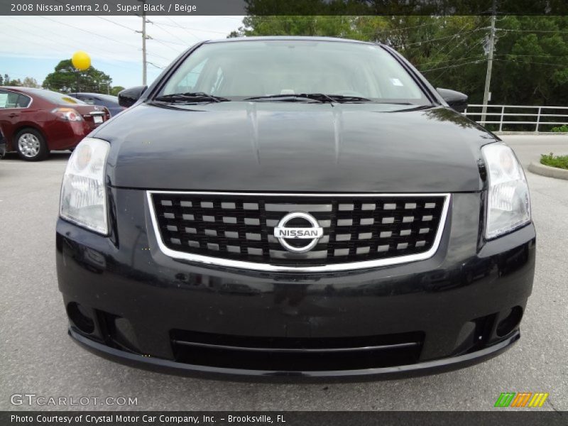 Super Black / Beige 2008 Nissan Sentra 2.0